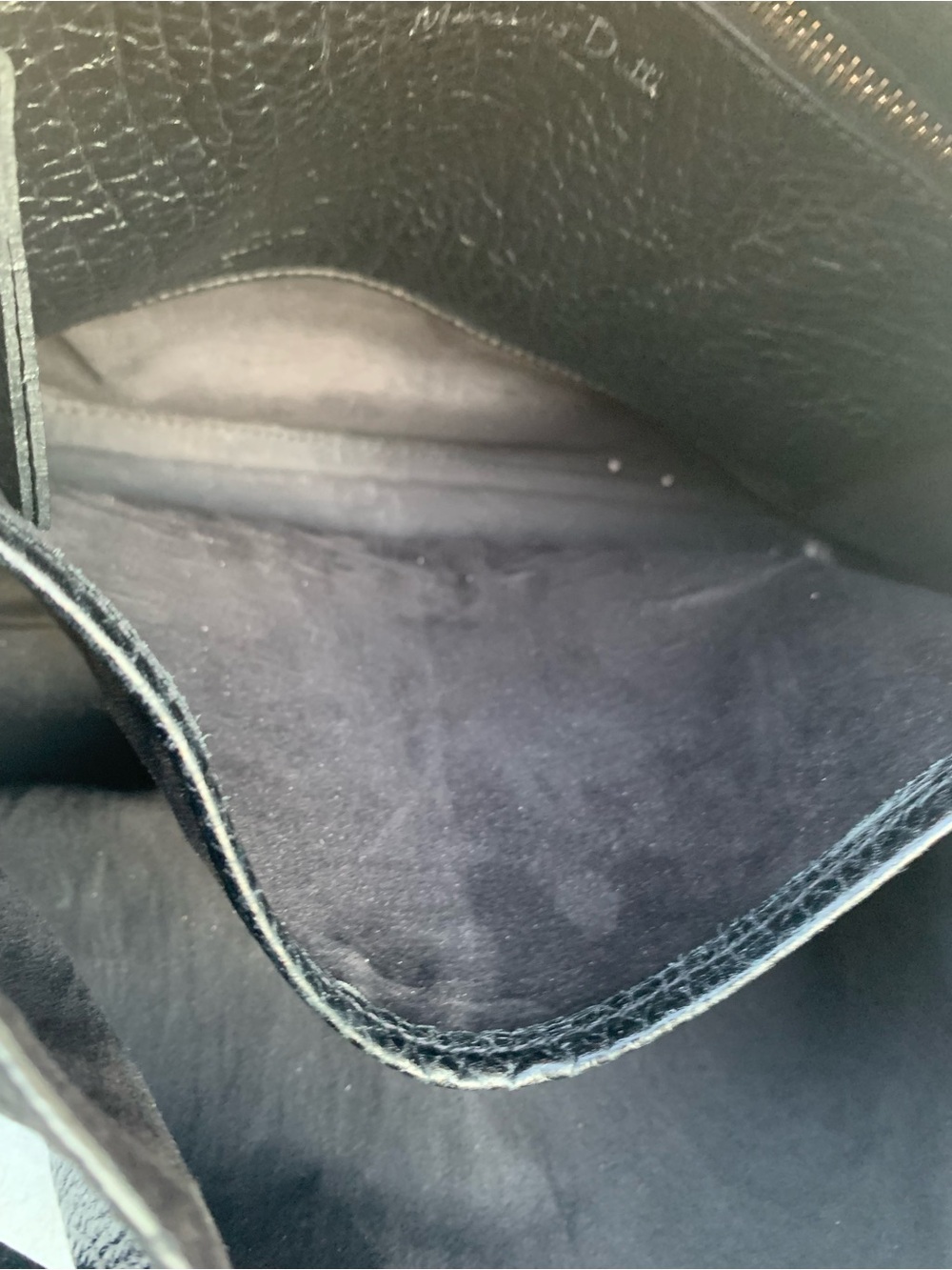 Massimo Dutti Nappa Leather Bucket Bag In Black View 6